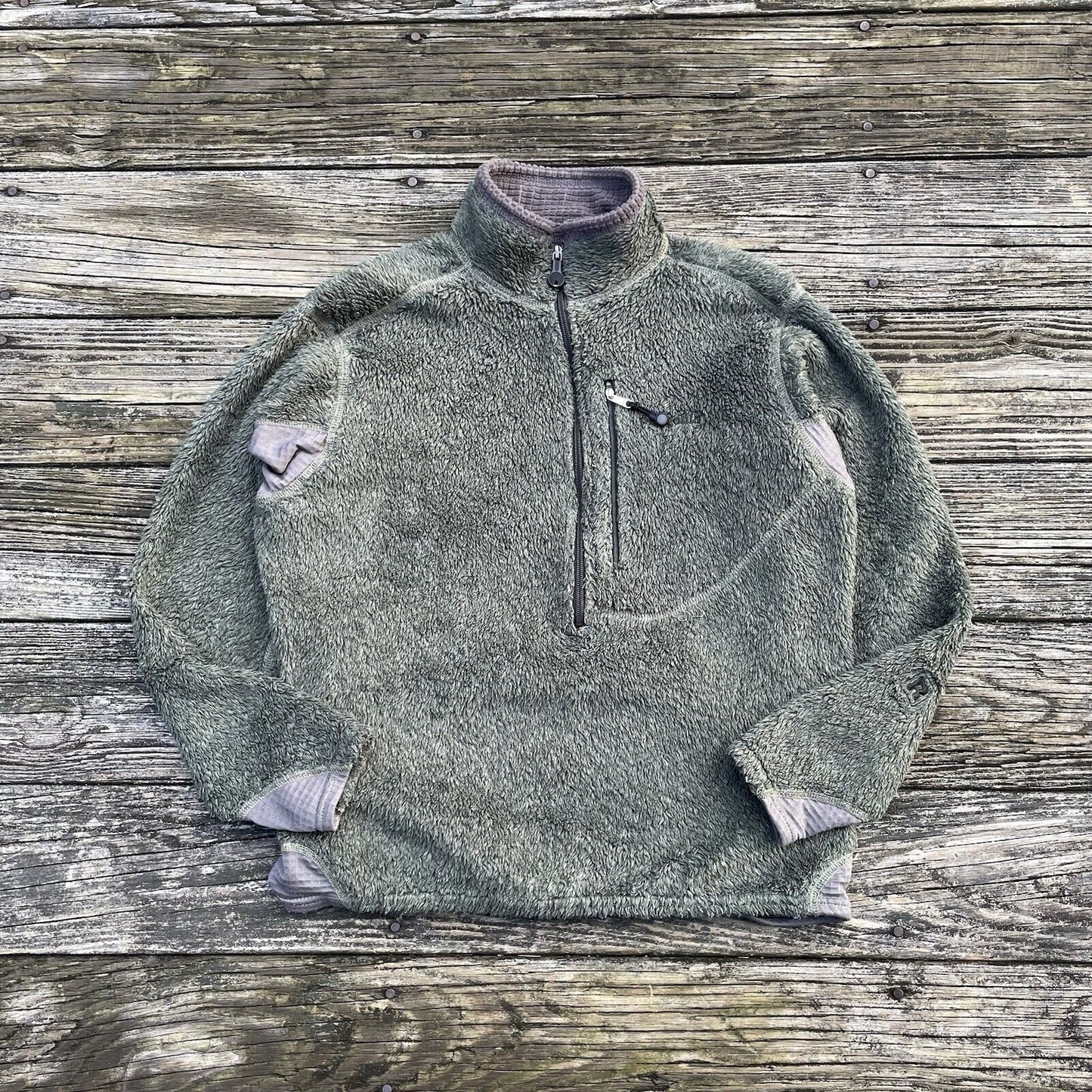 Vintage Patagonia R2 Body Rug Half-Zip Fleece - Olive (M) - Fall 2004
