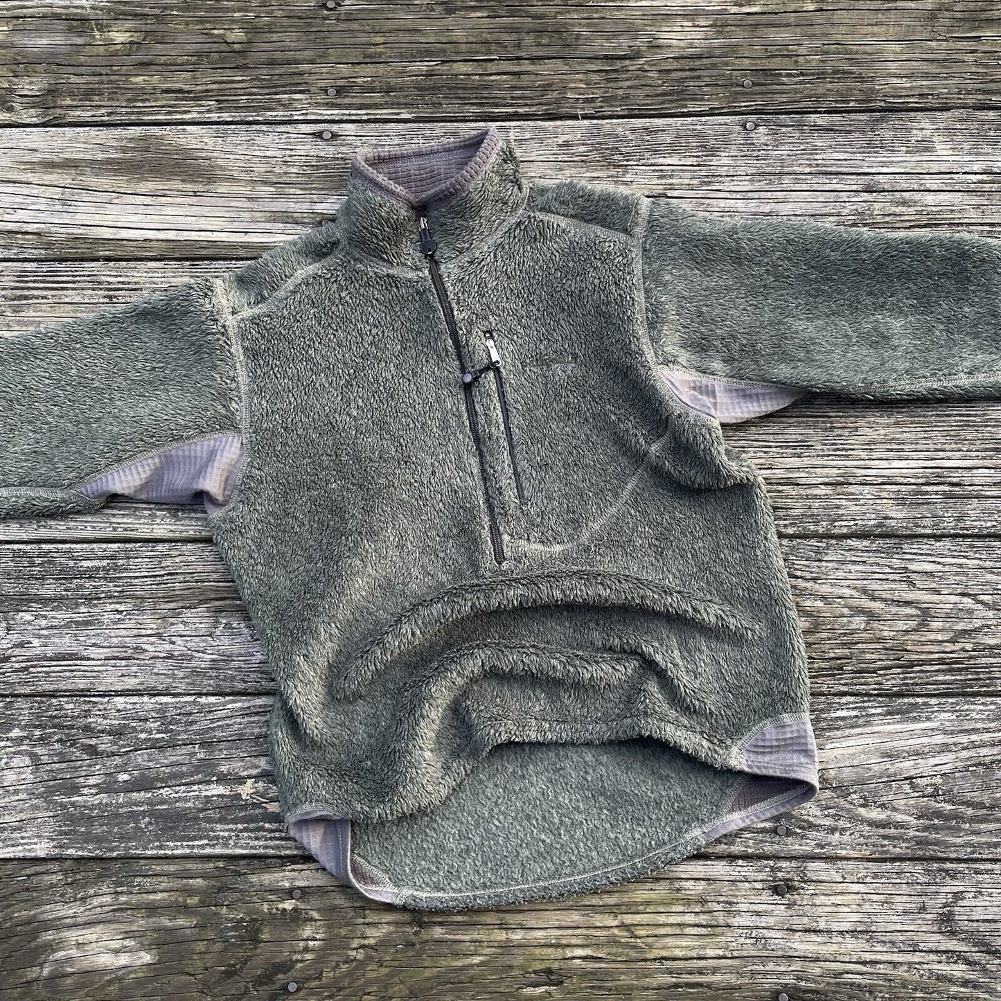Vintage Patagonia R2 Body Rug Half-Zip Fleece - Olive (M) - Fall 2004